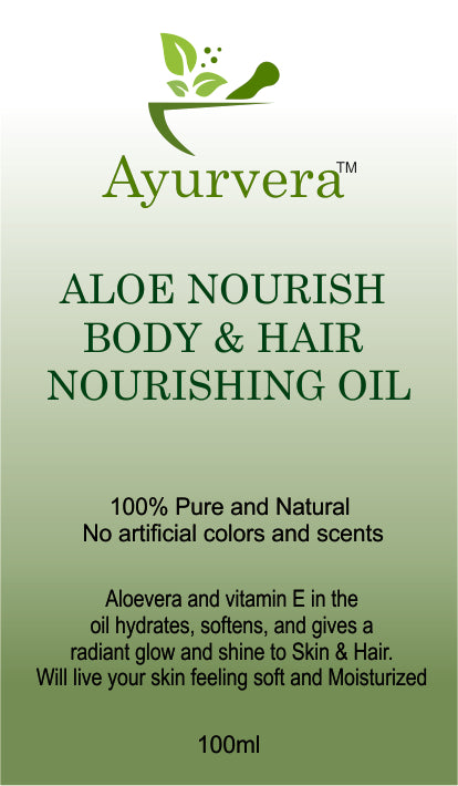 Aloe Nourish: Aloe vera infused coconut oil