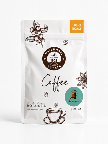 French Press Coffee | Light Roast · Single Origin Coorg Robusta