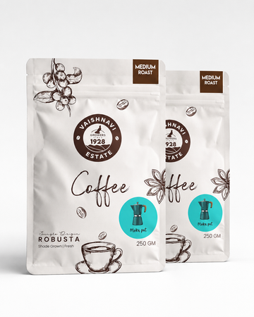 Mokapot Coffee | Medium Roast · Single Origin Coorg Robusta