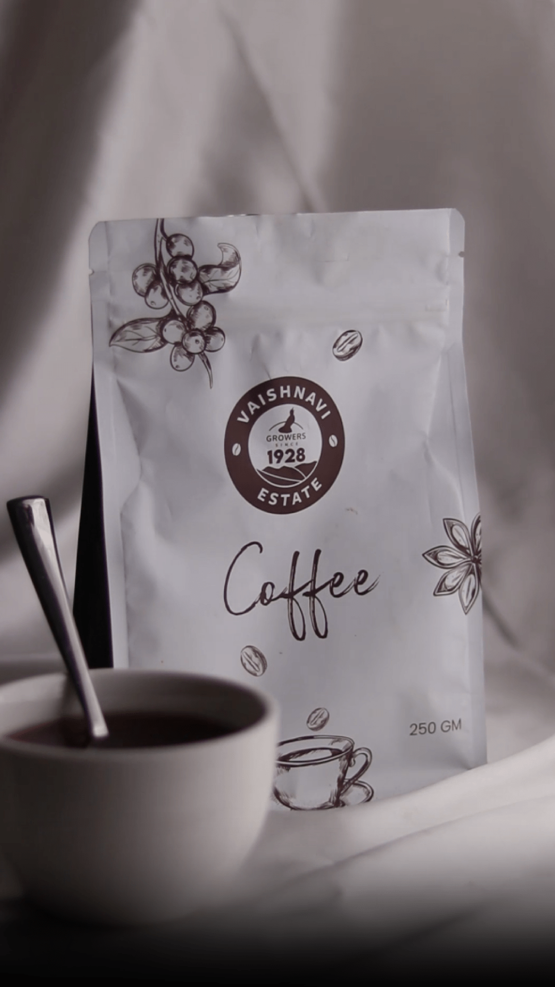 Taste coffee with